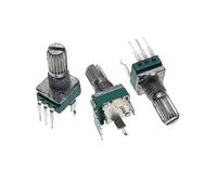5PCS Sealed 3-Pin R097 RK097N Single Vertical Potentiometer A10K A20K A50K A100K A500K A1M A103 A203 A503 A104 A105 Handle 15MM(100K Ohm)
