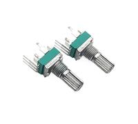 5PCS Sealed 3-Pin RK097N Single Vertical Potentiometer With Bracket C10K C20K C50K C100K C500K C103 C203 C503 C104 Handle 15MM(10K Ohm)