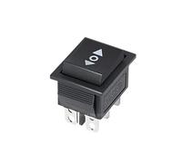 5PCS Self Reset Rocker Switch Momentary KCD4 Power Switch ON-OFF-ON Reset 3 Position 6 Pins 16A 250VAC/ 20A 125VAC(6-Pin Reset)