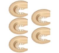 5PCS Semicircular Oscillating Saw Blade, Carbide and Diamond Multi Tool Blade with Electrophoretic Coating, Quick Release Oscillating Tool Accessory for Tile Concrete Stone