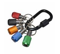 5Pcs/Set 1/4 Bit Holder Keychain Shank Drill Adapter Self-Locking Extension Holder Metal for Drill Driver