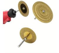 5pcs/Set 20/30/40/50mm Diamond Cutting Disc for Rotary Tools TiN Coated Circular Saw Blade for Cutting Gemstone Glass Ceramic