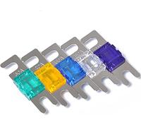 5Pcs/Set 30/40/60/80/100A Nickel Plated Car Stereo Audio 32V AFS Mini ANL Fuses Auto Stud Fuses Circuits Protection Fuse Protected circuits