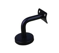 5Pcs/Set 60*60mm Black/White Brackets Stainless Steel Stair Handrail Wall Mounted Supports Bracket Guardrail Bannister Rail Brackets(Black)