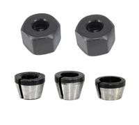 5Pcs/Set 6mm 6.35mm 8mm Collet Chuck Adapter Engraving Trimming Machine Chucks Trimmer Electric Router Bit Collets