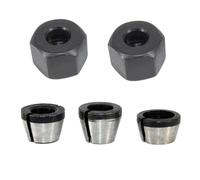 5Pcs/Set 6mm 6.35mm 8mm Collet Chuck Adapter Engraving Trimming Machine Chucks Trimmer Electric Router Bit Collets