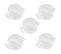 5pcs/Set Adhesive Deadbolts Covers Childproof Security Protector for Glass Door Clear Design Easy Installation Transparent Deadbolts Protector