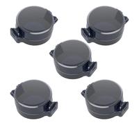 5pcs/Set Adhesive Deadbolts Covers Childproof Security Protector for Glass Door Clear Design Easy Installation Keyless Entry Door Cover