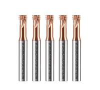 5pcs/set Carbide Thread Milling Cutter Three-Teeth CNC Machining Center End Mill For stainless steel(M8*1.25)
