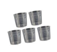5Pcs / Set Clear Laboratory Measuring Cylinder for Kitchen Cooking Tool Liquid Cup Clear Kitchen Cup Liquid Container