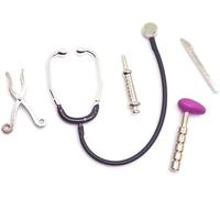 5Pcs/Set Dollhouse Mini Stethoscope Care Tools Dollhouse Dolls Miniature Garden Kit, Hospital Accessories Toys Set for House Decoration Doll Miniature Dollhouse Accessories, Decorations