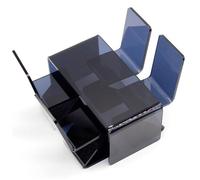 5Pcs/Set Dollhouse Table and Chairs Simulation Plastic Miniature Table and 4 Dollhouse Chairs Decorative Modern Living Room Furniture Accessories Accessories