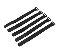 5Pcs/Set DUUTI Handlebar Tie,Durable Sports Cycling Riding Adjustable Nylon Straps Hot(Black).-for restrap zefal ortlieb klettband-set saddle bag straps to hold bike bike rear wheel stra