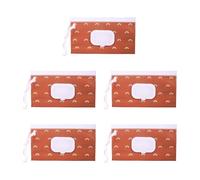 5Pcs / Set Flipped Lid Wet Container Leakproof Proof Technology Compact Size for Purses Backpacks Baby Dispenser Bag