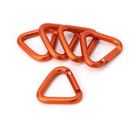5pcs/set For Triangle Carabiner Aluminum Alloy Keychain Snap Clip Hook Buckle Screw For Rock Climbing High-altitude Carabiner Keychain