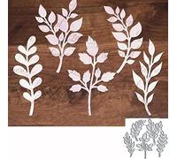 5pcs/Set Leaf Metal Die Cuts Dies Cutting, Leaves Flowers Cutting Dies Metal Cut Stencils DIY Scrapbooking Cards Decorative Embossing Paper Dies for Album Card Making Scrapbooking