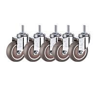 5Pcs/Set Mute Swivel Wheels 2/2.5/3 Inch Universal circlip Mute s Replacement Office Chair Gaming Chair, Size : 2 inch Castors