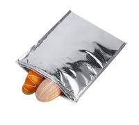 5PCS/Set Reusable Insulation Bags, 25 X30cm Silver Thermal Box Liners Lunch Food Shopping Foil Thermal Sandwich Bags Hot and Cold Insulated Bags with Zipper Design for Shopping Picnic Camping