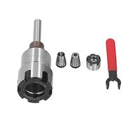 5Pcs Set Router Bit Collet Extension Chuck Converter, ER20 Spring Collet Set with ER20M Wrench Nut, High Precision Carbon Steel for CNC Milling Drilling (1/4 Handle 5pc-ER20)
