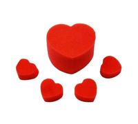 5Pcs/Set Sponge Magic Tool Heart Love Ball Magic Trick Jumbo Sponge Party Magic Trick Set FASTXM Red 1 Set