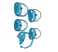 5pcs/set Transparent Beard Styling Tool And Shaving Template For Men Mustache Styling Shaper(Blue)