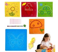 5Pcs Sewing Kit for Kids Provide Exploratory Features First Sewing Kit for Girls Improve Flexibility Childrens Handmade Felt Fabric Apply for Children to Help Enhance Creativity and Imagination