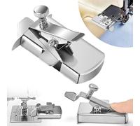 5pcs Sewing Machine Accessories - Magnetic Seam Guide & Rolled Hem Presser Foot (7-10mm), Metal Seam Guide, Sewing Supplies for Beginners & Professionals