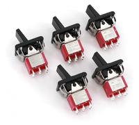 5Pcs SH T80-R Series R8017-P14 6Pin ON-ON 2Pos DPDT Paddle Toggle
