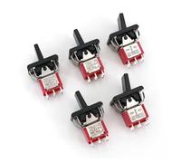 5Pcs SH T80-R Series R8018-P14 6Pin ON-OFF-ON 3-Position DPDT Rocker and Paddle Switch BIANMTSW