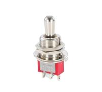 5Pcs SH T80-T Series Lever Toggle Switch 12mm 5A 125VAC IDGTTLDF(3PIN ON OFF ON)