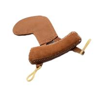 5Pcs Sheepskin Violin Shoulder Rest For 1/4 1/2 & 3/4 Beautiful Leather Chinrest Padded (Color : For 1-4 1-8)