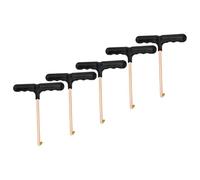 5pcs Shoe Lace Tighteners with Handle and Shoelace Tightening Function, Ergonomic T-shaped Design, Plastic and Iron Material, for Roller Skates and Ice Hockey Shoes