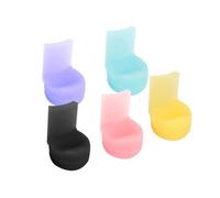 5pcs Silica Gel Clarinet Handle Thumb Pad Black Pipe Clarinet Long Handle Thumb Pad Woodwind Maintenance Accessories