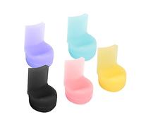 5pcs Silica Gel Clarinet Handle Thumb Pad Black Pipe Clarinet Round Color Long Handle Thumb Pad Thumb Rest Pad for Clarinet