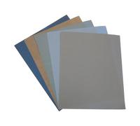 5pcs Silicon Carbide Sandpaper Sheet Set, Fine Grit 9x11 Inch