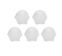 5pcs Silicone Ball Mold 30mm Sphere Molds for Bakers and Soap Makers | White Two Piece Interlocking Design, Stable Cross Shaped Base, Quick Release, Easy Cleaning, 5 Molds