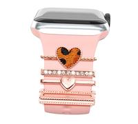 5Pcs Silicone Band Charms Decorative Rings for Watch Straps Premium Accessories for Unique Style for Mother Day Birthday and Anniversaries