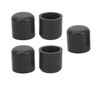 5pcs Silicone Blanking Cap, 30mm Flexible Hose Tube End Bung Assortment Kit for Radiator Pipe, Intercooler Pipe, Or Other Industrial Applications, Blue, Black,Red (Black)