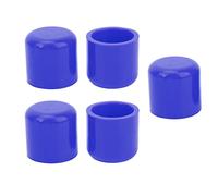 5pcs Silicone Blanking Cap, 30mm Flexible Hose Tube End Bung Assortment Kit for Radiator Pipe, Intercooler Pipe, Or Other Industrial Applications, Blue, Black,Red (Blue)