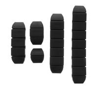 5pcs Silicone Cable Organizer Self Adhesive Clips for Desk Management | Black, Home Office Use, for Computer and Chargers, Leaves No Traces on Horizontal or Vertical Surfaces