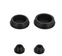 5pcs Silicone Circular Rubber Plug Set - Black Elastic Sealing Plugs for Test Tubes (Dia 6.8-12mm)(9mm)