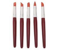 5PCS Silicone Clay Sculpting Tools Set Multiple Shape Pottery Pen for Modeling Dotting Shaping Carving Ideal for Artists Kids Crafters