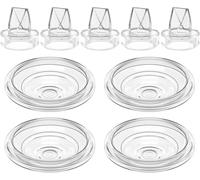 5pcs Silicone Duckbill Valves and 4pcs Silicone Diaphragm Compatible with Momcozy S12Pro/S9Pro/S12/S9 Wearable Breast Pumps Accessories,S12 pro/S9 pro/S12/S9 Breast Pump Replacement Parts-Ling
