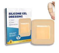5pcs Silicone Foam Dressing,Waterproof Plasters,Hydrocolloid Dressings,Ste/rile Dressings for Wounds,Breathable Blister Plaster,Burn Dre/ssings,Self Adhesive Dres/Sings,Square Plasters