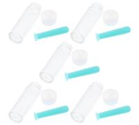 5pcs Silicone Invisible Lens Inserter Remover with Dual End Curved Tip | Lightweight Compact Tool, Ventless Suction Cup, Fine Matte Finish, Green, Designed for Soft Lenses