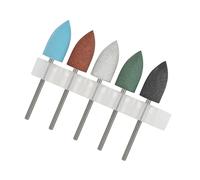 5pcs Silicone Nails Sanding Heads Practical Drill Bit Accesories for Polishing Shaping and Smoothing Home Care Set