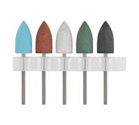 5pcs Silicone Nails Sanding Heads Practical Drill Bit Accesories for Polishing Shaping and Smoothing Manicure Tools