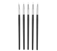 5Pcs Silicone Pottery Clay Shaper Sculpture Carving Tools DIY Art Craft Supplies Sculpting Tool Flexible Silicone Rubber Clay Colour Shaping Modeling Wipe Out Tools Soft Tips Shapers Nail Art Kit