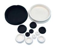 5pcs Silicone Rubber Sink Hole Plug Bathtub Plastic Stoppers 15mm 28mm 29mm 30mm 48mm Water Sealed O Rings End Caps Cover(A 19.5mm (0.77 inch))