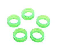 5Pcs Silicone Scissors Finger Rings Grips Grooming Shear Thumb Inserts Finger Protector Ring for Barber Hair Cutting Scissors Pet Shears(Green)